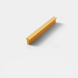 Matte Gold Zinc Alloy Rectangular Cabinet Pull 120mm
