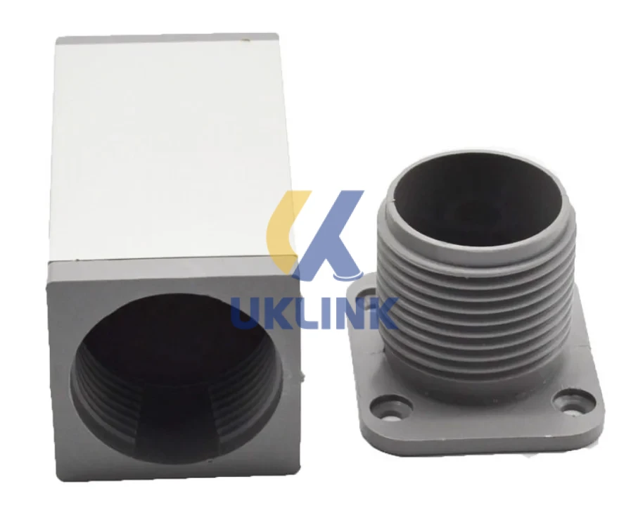 Matte Gray Die-Cast Zinc Square Leveling Feet M10 - Image 2
