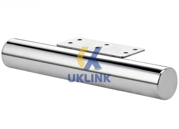 Mirror-Polished Stainless Steel Cylindrical Sofa Legs - Image 3