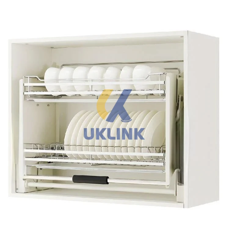 Pull-Down Wall Cabinet Dish Rack UKLinkHardware - Image 2
