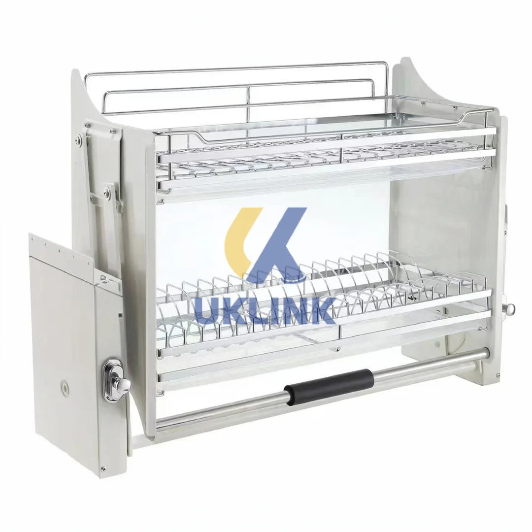 Pull-Down Wall Cabinet Dish Rack UKLinkHardware - Image 3