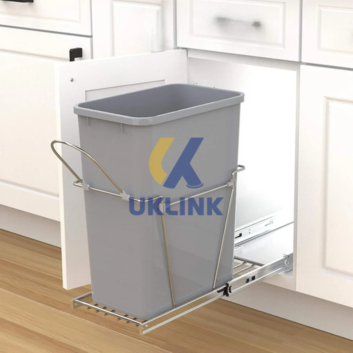 Pull-Out Single Trash Bin Holder Kit UKLinkHardware