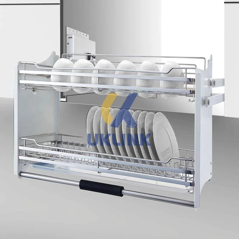 Pull-Out Wall Cabinet Dish Rack Kit UKLinkHardware