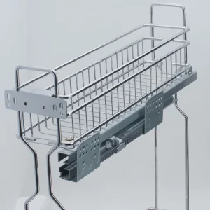 Slim Chrome Pull-Out Wire Basket UKLinkHardware
