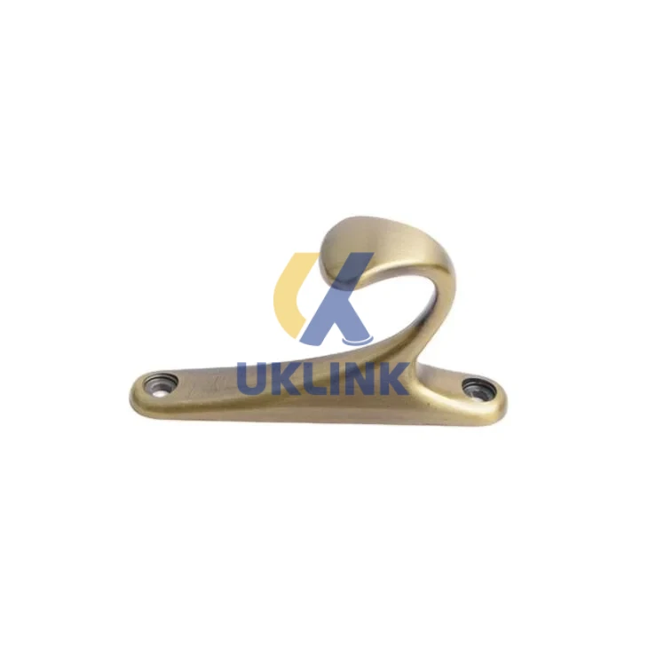 Solid Brass Antique & Polished Wall-Mount Coat Hook