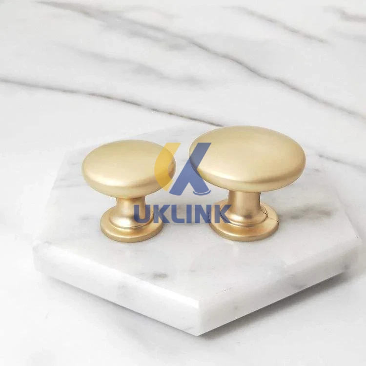 Solid Brass Stepped-Dome Cabinet Knobs UKLinkHardware