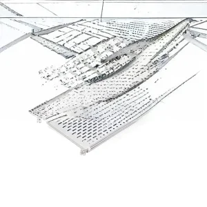 304 Stainless Steel Perforated Plate Rack with Drain Tray