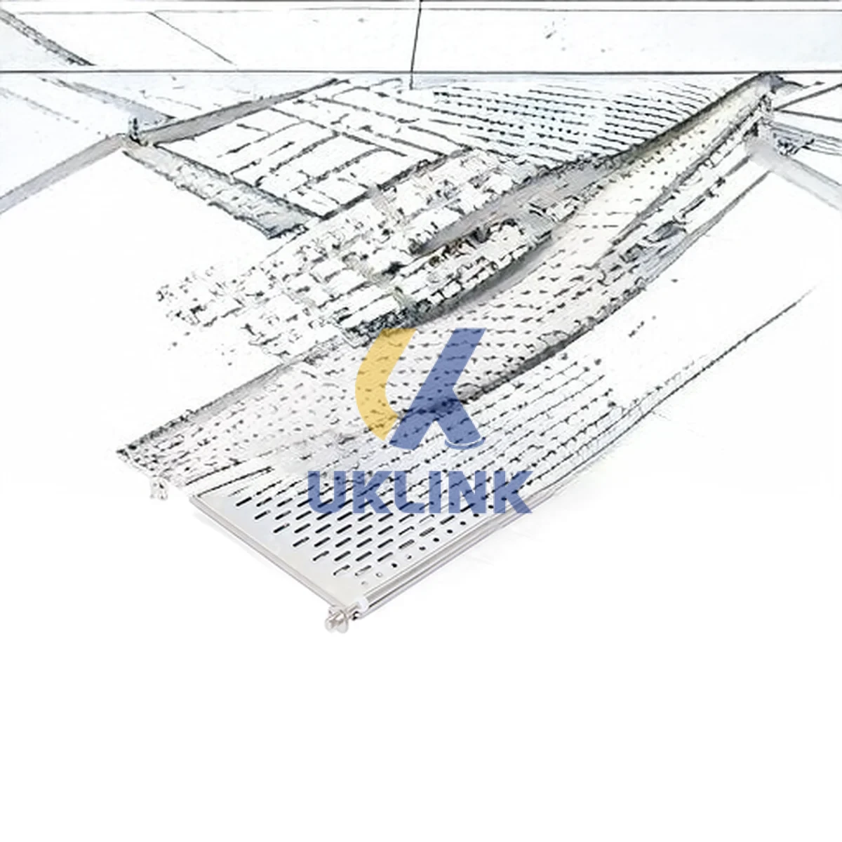 304 Stainless Steel Perforated Plate Rack with Drain Tray