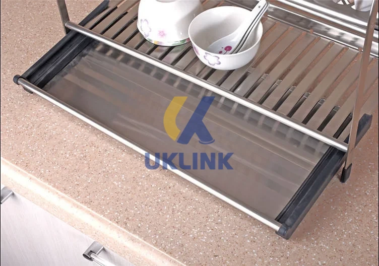 Stainless Steel 2-Tier Dish Drying Rack UKLinkHardware - Image 3