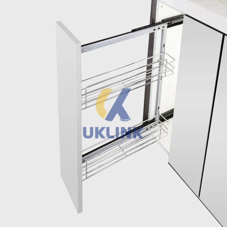 Stainless Steel & Aluminum 3-Tier Side-Mount Pull-Out - Image 3