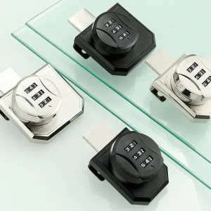Zinc Alloy Rotary Glass Door Lock