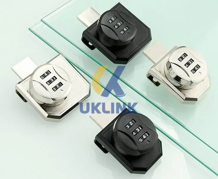 Zinc Alloy Rotary Glass Door Lock