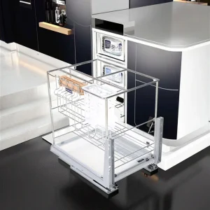 Zinc Alloy & Chrome Stainless Steel 2-Tier Cutlery