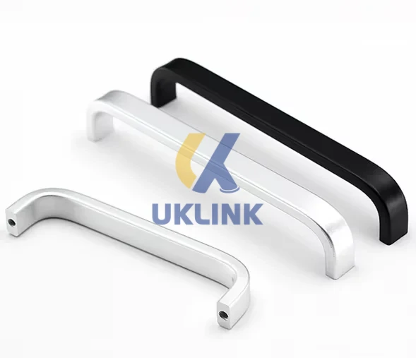 Zinc Alloy D-Shape Cabinet Handles Satin Chrome/Matte