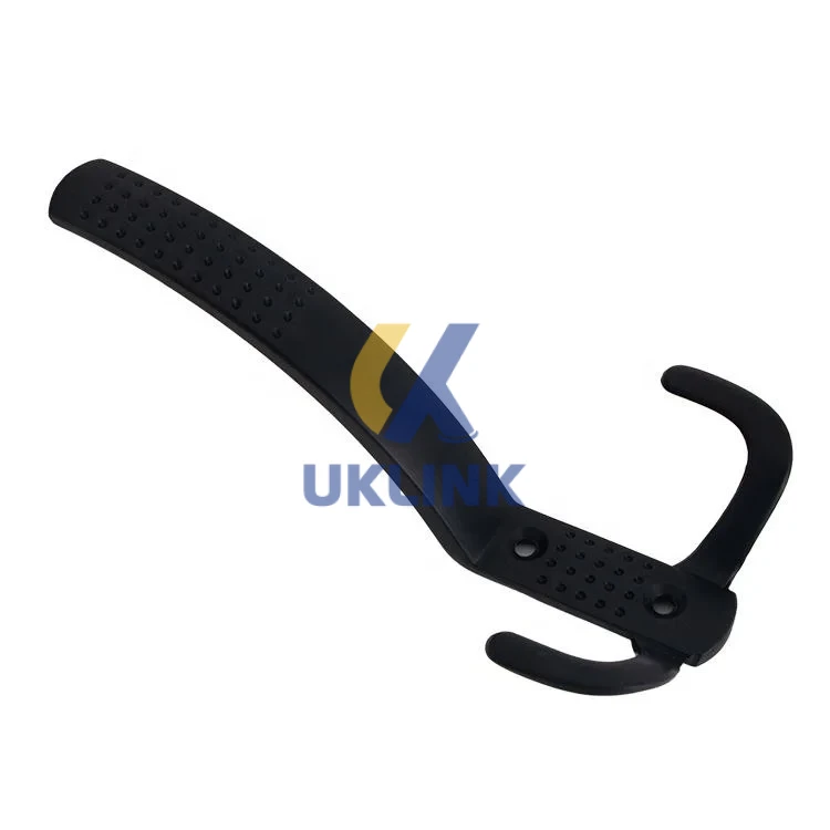 Zinc Alloy Dual-Color Chrome/Black Coat Hook – 137mm - Image 3