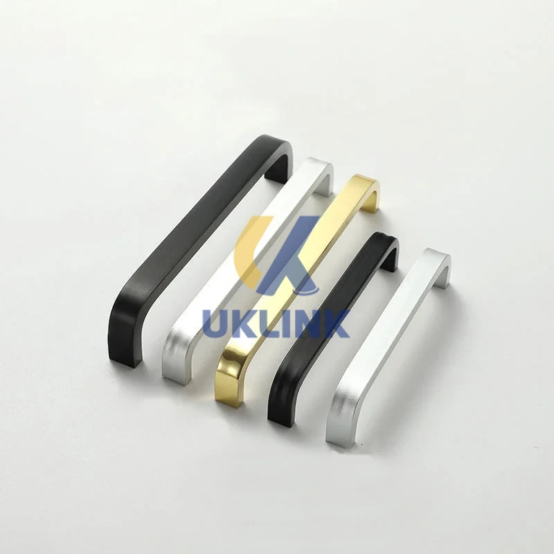 Zinc Alloy Matte Black U-Shape Cabinet Pulls 128mm - Image 2