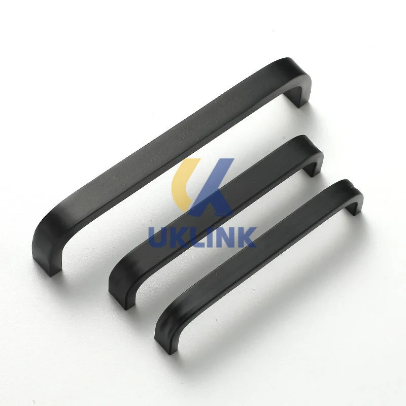 Zinc Alloy Matte Black U-Shape Cabinet Pulls 128mm - Image 3