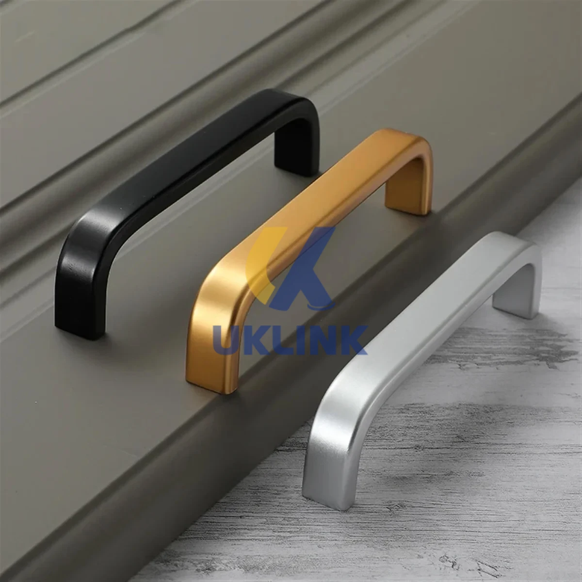 Zinc Alloy Matte Black U-Shape Cabinet Pulls 128mm - Image 4
