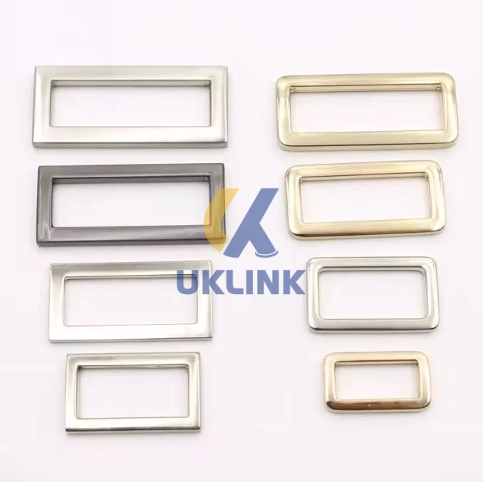 Zinc Alloy Rectangular Bag Strap Rings – Polished - Image 3