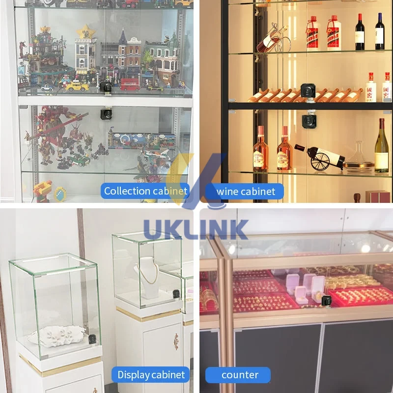 Zinc Alloy USB-C Glass Cabinet Lock - Image 2